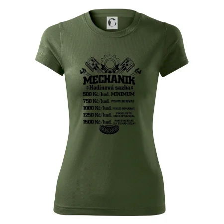 Mechanik - hodinová sazba