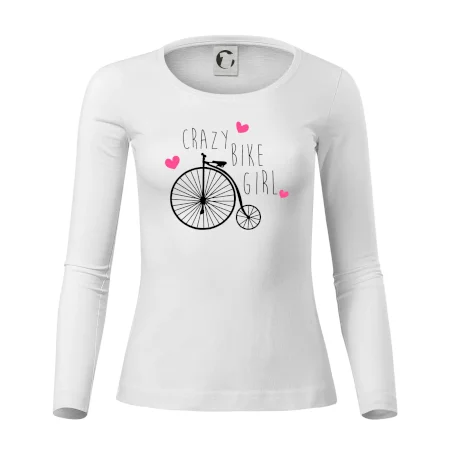 Crazy bike girl
