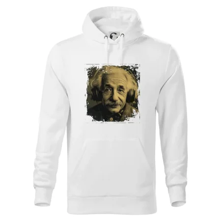 Albert se sluchátky