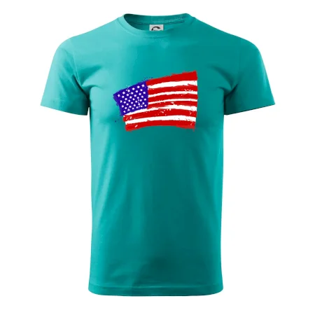 Americká vlajka ohnutá