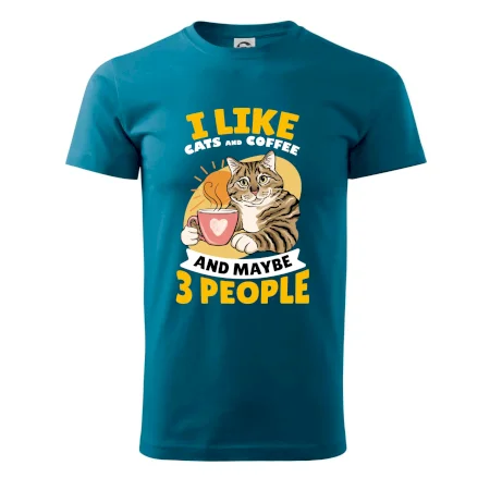 I like cats and coffee and maybe 3 people