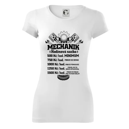 Mechanik - hodinová sazba