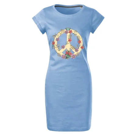 Peace symbol pískový