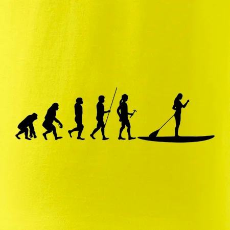 Evoluce paddleboard žena