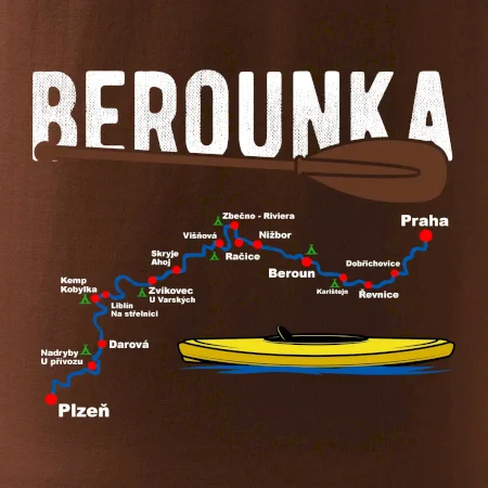 Mapa řeky Berounky
