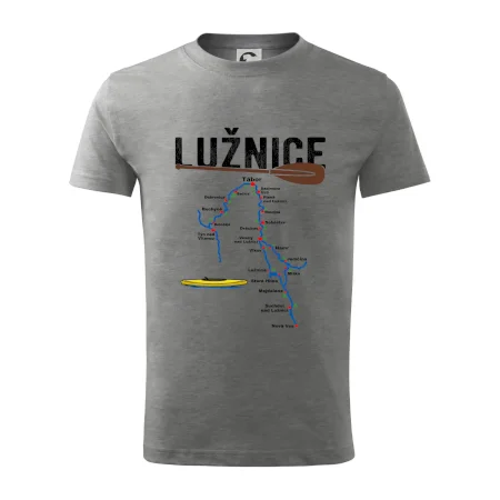 Mapa řeky Lužnice
