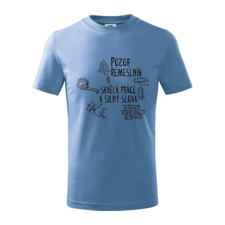 Pozor řemeslník skvělá práce silný slova