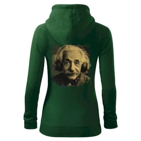 Albert se sluchátky