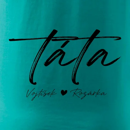 Triko táta psací se jmény dětí