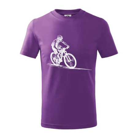 MTB kreslený cyklista