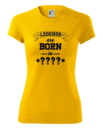 Legends are born in vlastní ročník