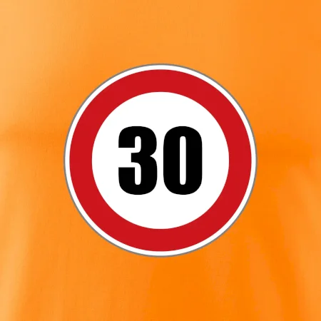 Dopravní značka - omezení rychlosti 30