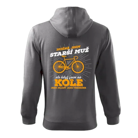 Starší muž - cyklista silniční kolo