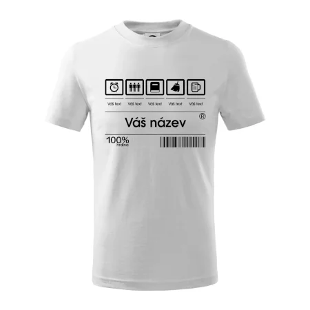 Čárový kód - Vlastní text