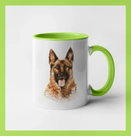 German shepherd - vodová barva