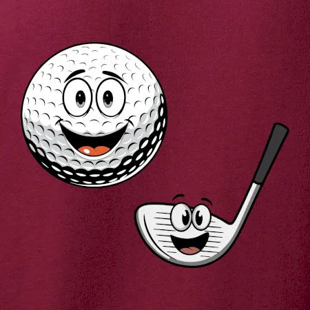 Parové triko - Golfová hůl a míček