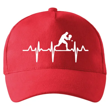 EKG stolní tenista stojící