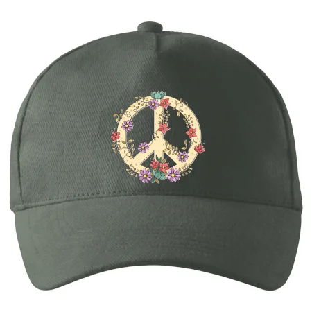 Peace symbol pískový