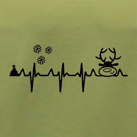 EKG Vánoce Vločky a sob