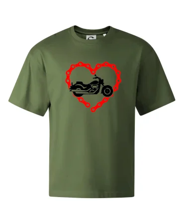 Moto srdce řetěz - chopper