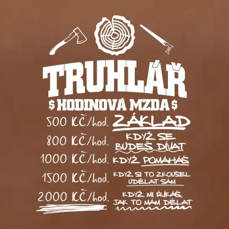 Hodinová mzda truhlář
