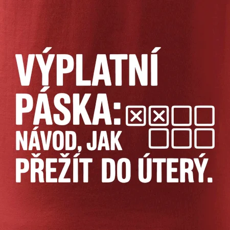 VÝPLATNÍ PÁSKA: Návod, jak přežít do úterý