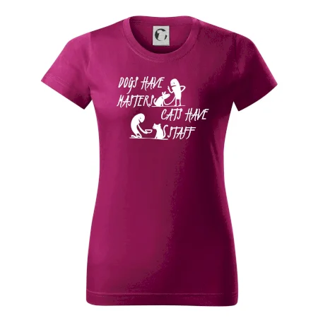 Dogs have masters, cats have staff