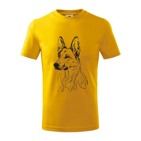 Německý ovčák černá kresba