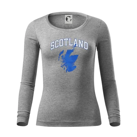 Scotland nápis s mapou