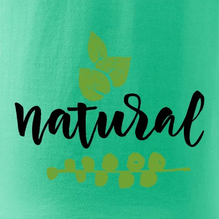 Natural - nápis v listech
