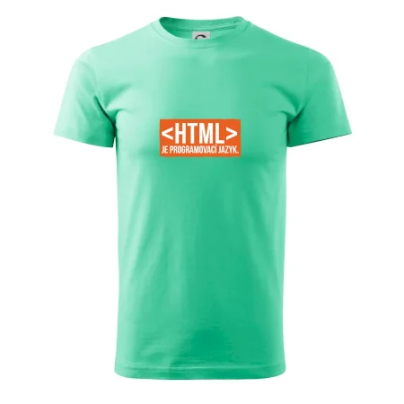 HTML JE PROGRAMOVACÍ JAZYK
