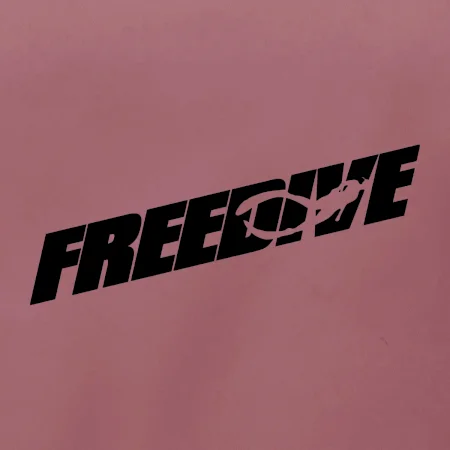 Freedive - nápis s potápěčem