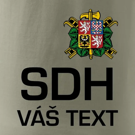 Sbor dobrovolných hasičů - znak bez nápisu + Nápis na zádech
