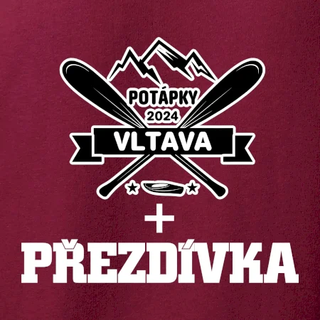 Na vodu - pádla hory (vlastní nápis)