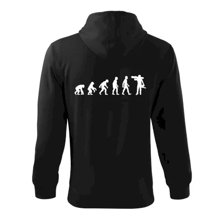 Evoluce dřevorubec - pila a kmen