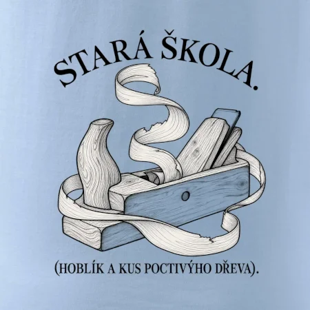 Stará škola hoblík a kus poctivýho dřeva