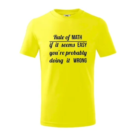 Rule of math