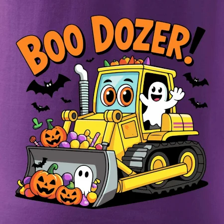 Halloweenský boo dozer