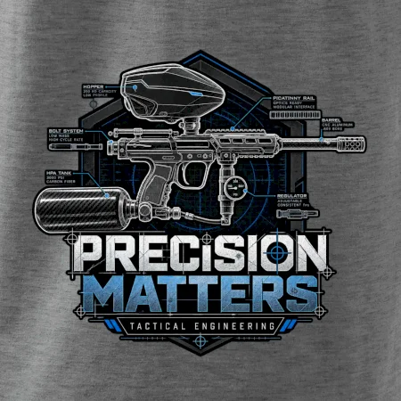 Technický nákres precision matters paintball