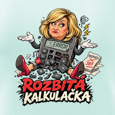 Alenka - rozbitá kalkulačka