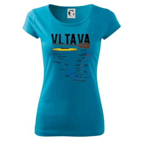 Mapa řeky Vltavy