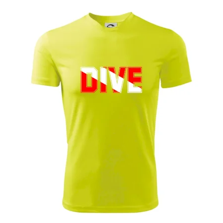 Dive nápis vlajka