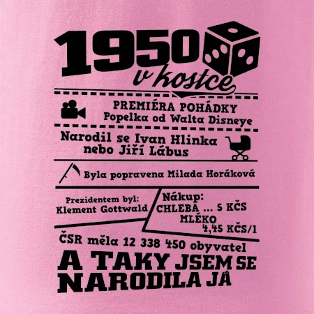 1950 v kostce
