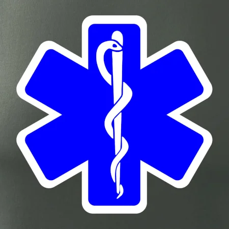 Rescue - Hvězda na prsu +  nápis na zádech