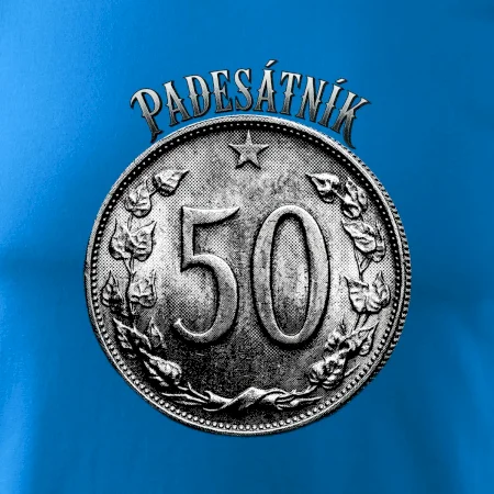 Padesátník 1963 - 1978 s nápisem