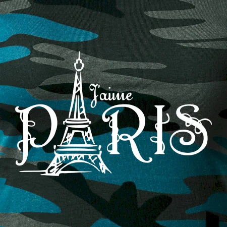 Paris nápis Eiffelovka rovný