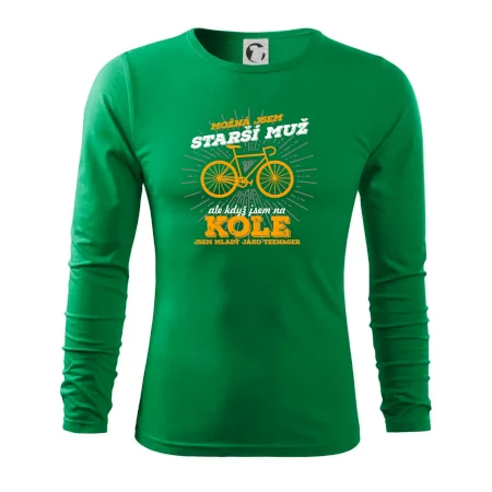 Starší muž - cyklista silniční kolo