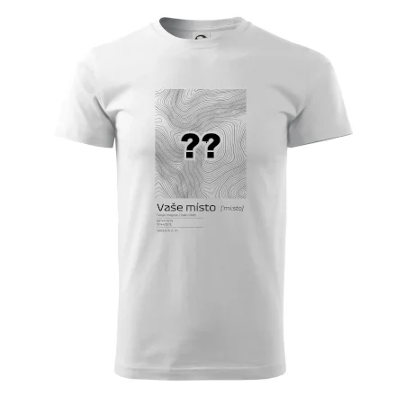 Vaše místo - vrstevnice v obdélníku