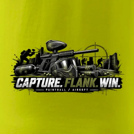 Taktika capture flank win paintball