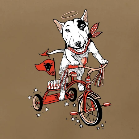 Bull terier anděl (Pecka design)